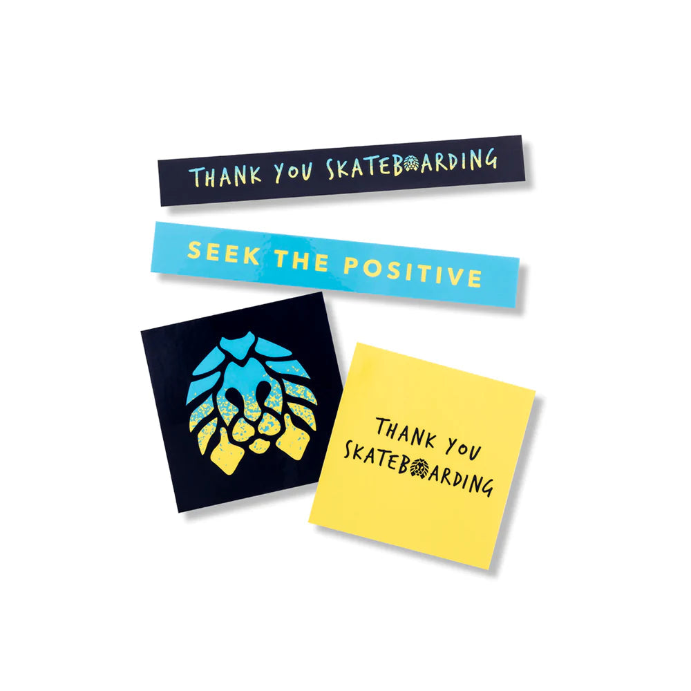 THANK YOU SKATEBOARDING STICKER 4 PACK